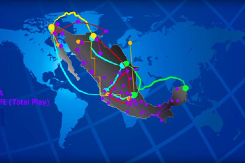 Mapa de conesion en Mexico