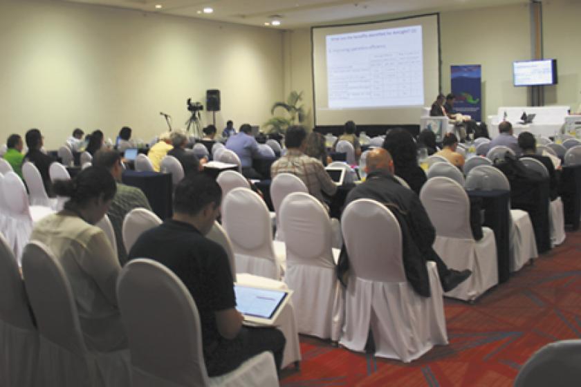 Sala de conferencias donde se realizo la reunión CUDI