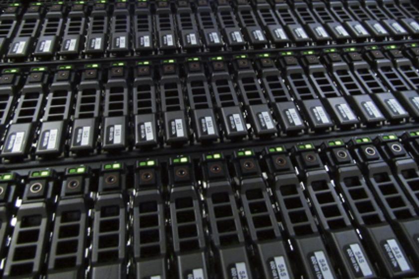 detalle de un rack de servidores