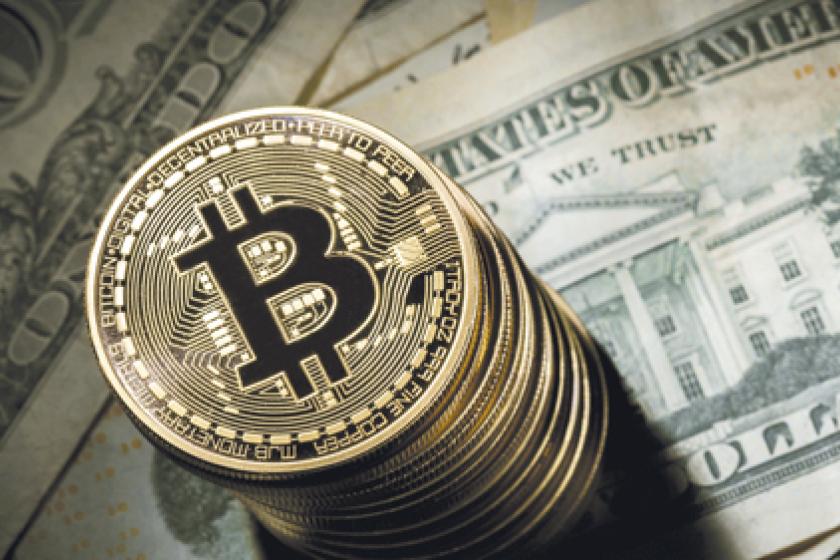 Ilustración de una criptomoneda el bitcoin