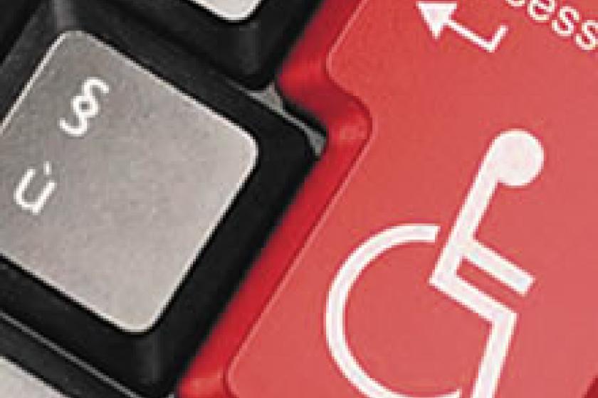 Teclado editado con una tecla con la leyenda accesibilidad