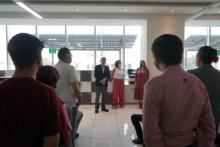 Visita del Vicerrector Héctor Raul Solís Gadea para invitarnos a sumarnos a la marcha  marcha por la autonomía universitaria.