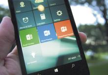 Windows 10 en un dispositivo movil