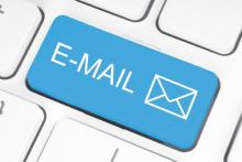 teclado con boton email