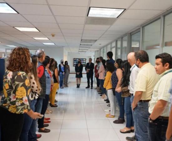 Visita del Vicerrector Héctor Raul Solís Gadea para invitarnos a sumarnos a la marcha  marcha por la autonomía universitaria.